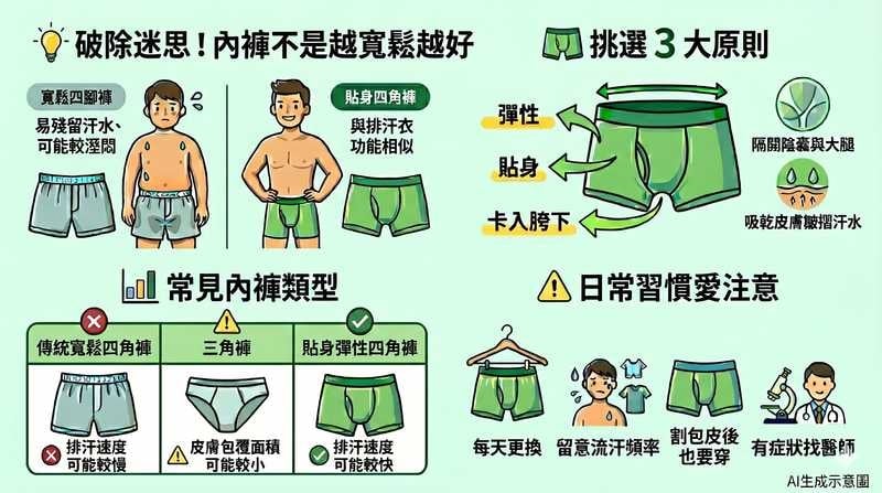 內褲越寬鬆越好?醫揭男性挑選3原則 胯下癢更要注意