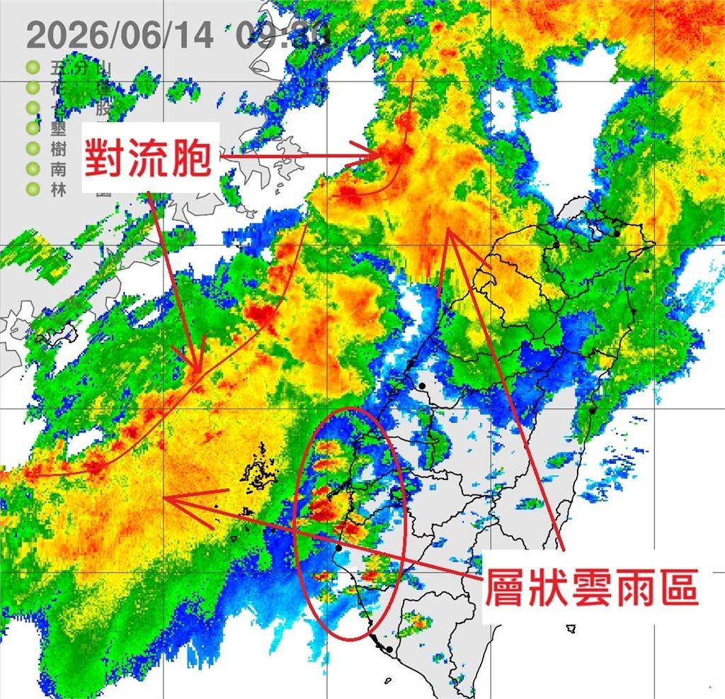 暴雨狂炸怎麼看?氣象專家曝雷達回波「3大雨區秘辛」:這形狀下得最久