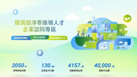 最高可拿1.5萬!環境部補助綠領人才課程 偕企業開辦「徵才專區」