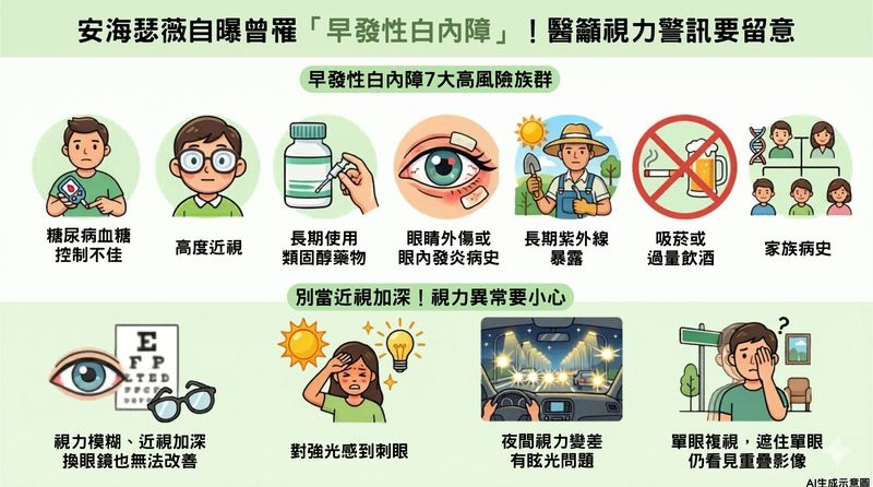 安海瑟薇自曝曾罹「早發性白內障」！醫點名7高風險族群　常待戶外也入列