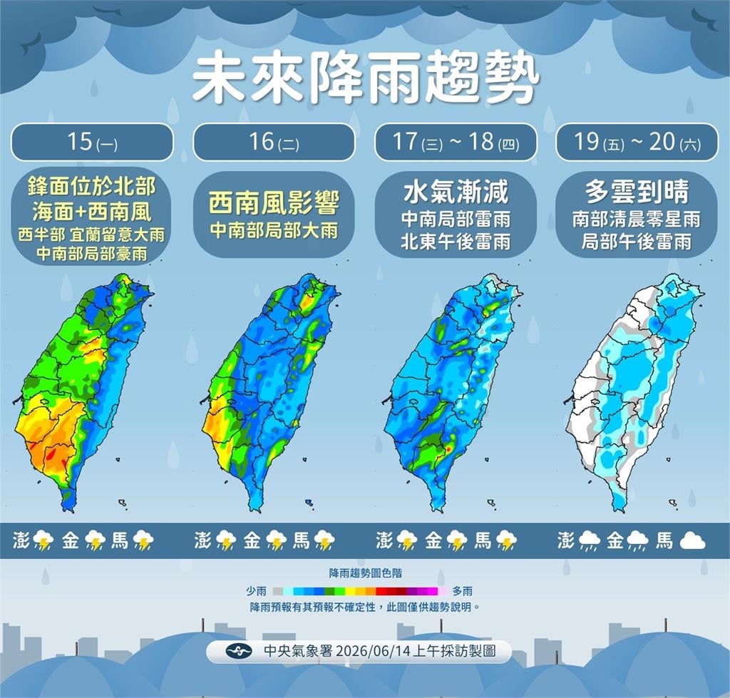 快新聞/端午轉炎熱?「這日」起天氣好轉 氣象署:週五高溫恐飆34度