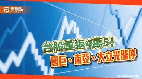 台股上漲1227點!連2天大漲逾千點 法人關注聯準會新主席本週首秀