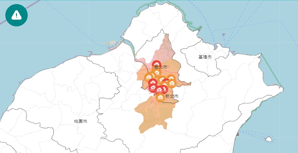 快新聞／暴雨轟雙北！國家警報狂響　「這8區」列一級淹水警戒