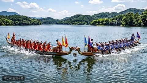 端午新玩法!鄱陽湖畔「龍舟拔河」考驗默契與爆發力