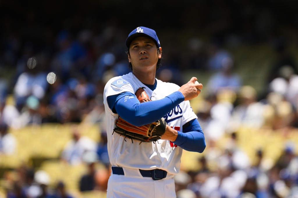 MLB(影)/大谷翔平右手見血仍續投!本人賽後一句話讓道奇鬆口氣