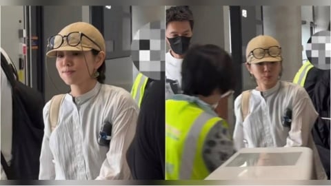 娛樂報報/Ella機場被野生捕獲!網見「面部表情」掀熱議:中年女人都懂