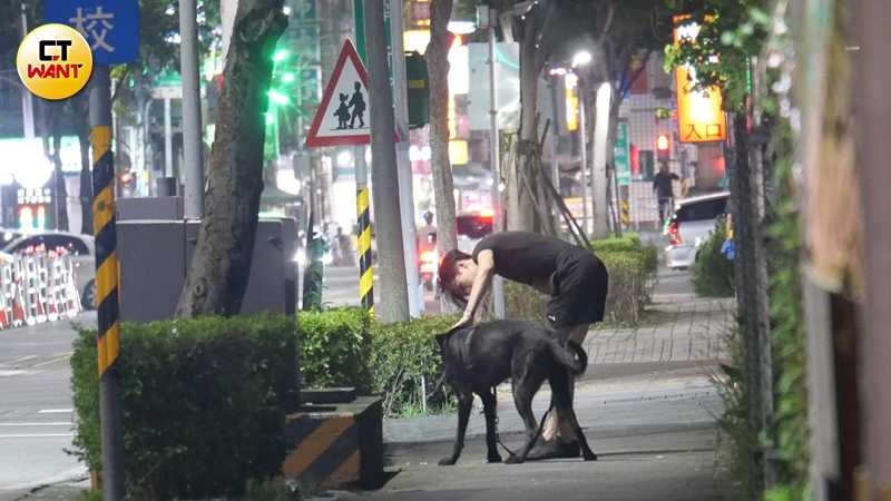 Hades不知道吃了什麼,KIRE凱爾立刻緊張地檢查。(圖/本刊攝影組)