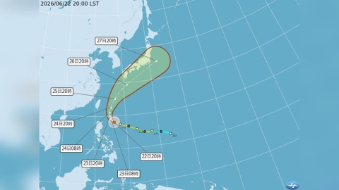 米克拉晚間升級強颱 週四最接近台灣