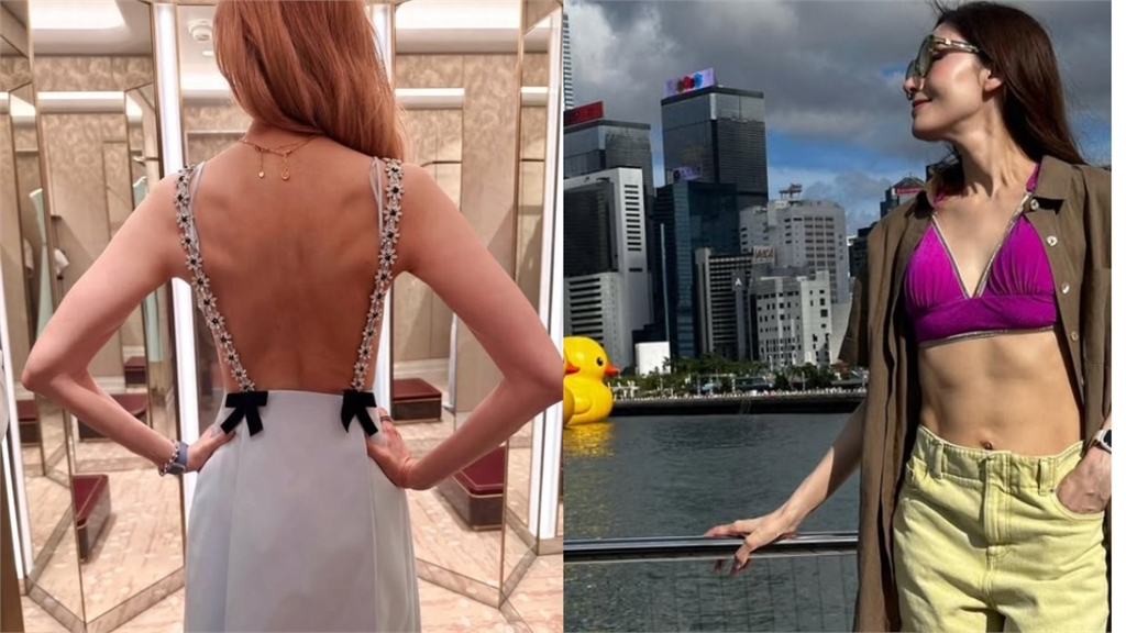 最美港姐李嘉欣56歲凍齡美貌太狂!粉色套裝秀長腿網喊:女神好美