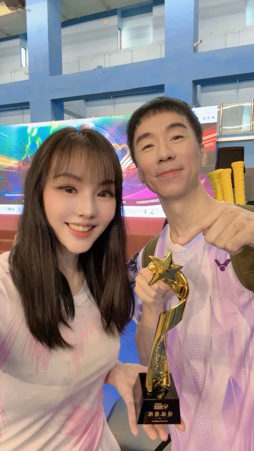本土女星首戰羽球賽奪冠！ 與王瞳組隊見證「好心好報」嗨翻了