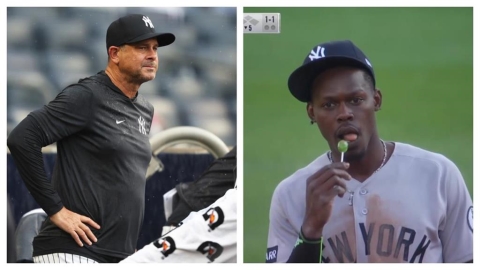 MLB(影)/洋基「爵士哥」比賽中吃棒棒糖!布總超火大直言:我很火大沒有下次