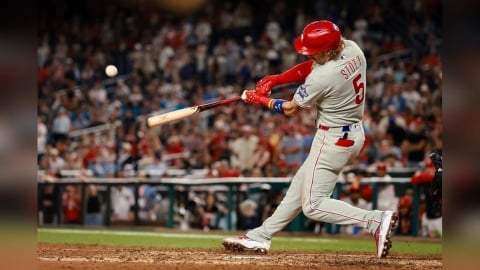 MLB(影)/9局上2出局還沒放棄!費城人單局攻8分大逆轉 國民主場球迷看傻眼