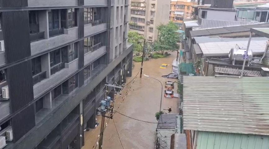 快新聞／內湖淹成魚塭！鱔魚游進客廳　民眾邊抽水邊抓魚