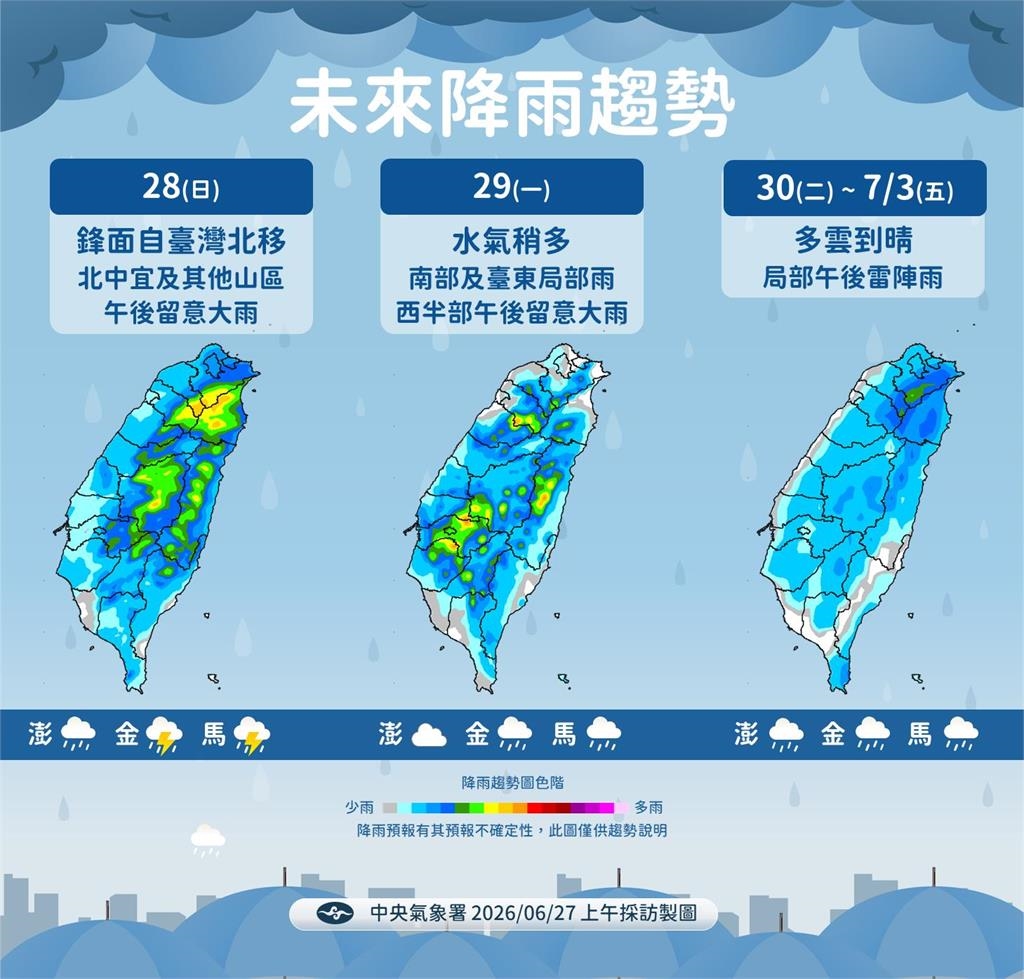 快新聞／連日豪雨終結倒數！氣象署曝最快「這時」放晴