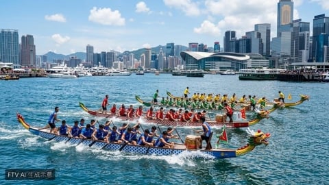 埃及法老划龍舟！香港國際龍舟賽卡達隊創意變裝吸睛
