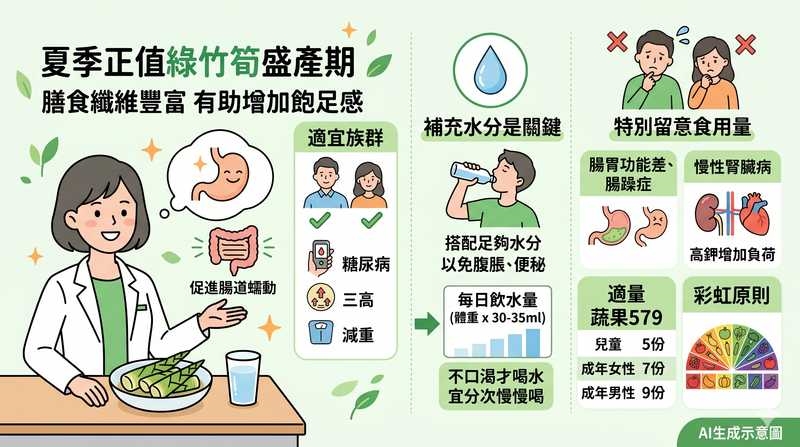 綠竹筍怎麼挑？專家：高纖助消化　多吃但少做1事小心腹脹、便祕