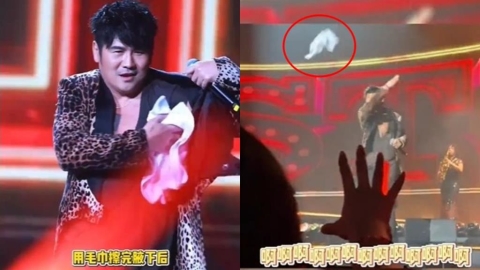 曹格疑拿「擦腋下毛巾」甩向觀眾席!驚人畫面瘋傳⋯網傻眼:這飯撒有味道