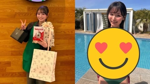 最美店員脫了!「星巴克色比基尼」包不住Q彈大球 全網暴動朝聖