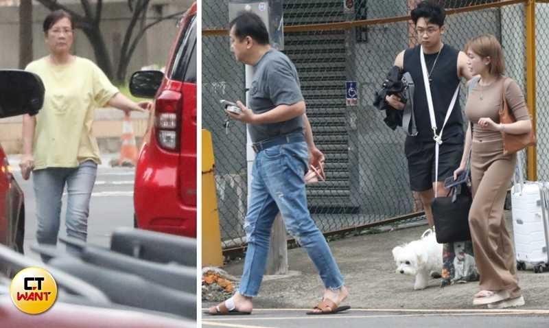 之後熊媽開著紅色轎車載著熊霓、男友，還有熊爸，宛如一家人返回新竹老家，互動相當融洽。（圖／本刊攝影組）