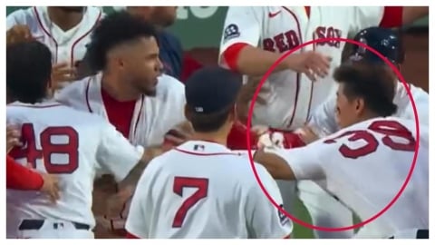 MLB(影)/鄭宗哲遇大場面遭扯球衣!國民投手「嗆這句」打者不忍了衝投手丘開戰