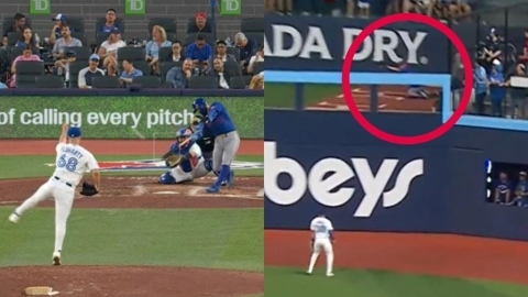MLB(影)/最佳第十人是他!全壘打直接飛進手套 牛棚捕手「雙線作戰」神反應