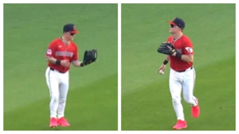 MLB(影)/這什麼狀況?外野接殺「記錯出局數」慘成輸球戰犯!