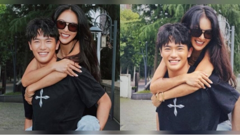 吳速玲曬帥兒合體照「母子變姊弟」！18歲Joe高顏值引全網暴動：這臉完全是純愛系男友！