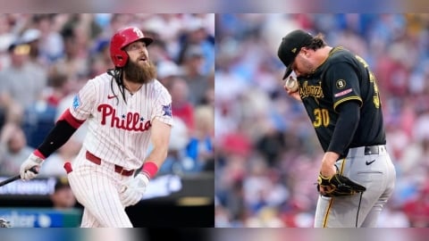 MLB(影)／衛冕賽揚拉警報！史金恩斯生涯最慘狂失8分　費城人徹底打爆海賊王牌