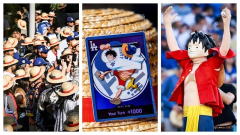 MLB(影)/4萬「草帽小子」聚集球場!道奇「海賊王之夜」聯名紀念品超級夯