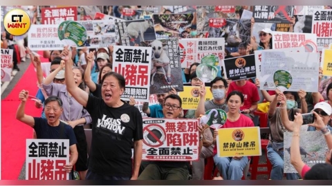 FB售動物血滴子1/凱道抗議沒在怕!山豬吊黑市藏臉書 賣家囂張曬血照、私訊照樣賣
