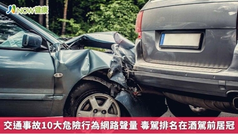 交通事故10大危險行為網路聲量 毒駕排名在酒駕前居冠