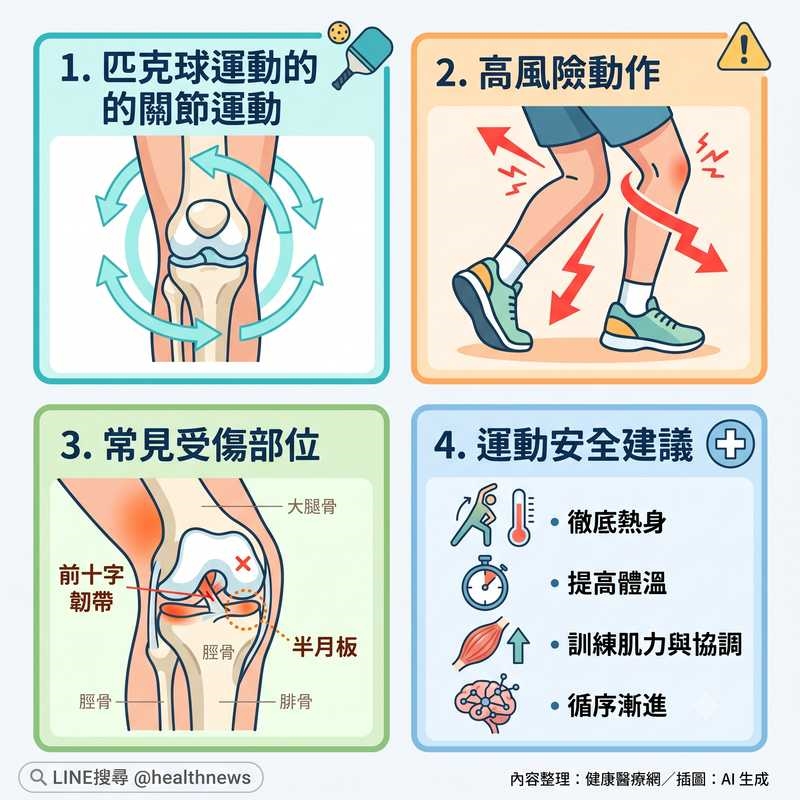 高中女打匹克球「急停變向」前十字韌帶斷裂 醫談原因:這些事要做好