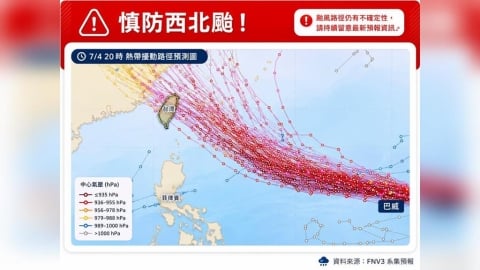 放假有望?強颱「巴威」恐成西北颱 專家驚喊1句「海警機率全說了」