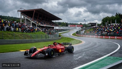 F1英國大獎賽法拉利奪冠 羅素漢米爾頓包辦二三名