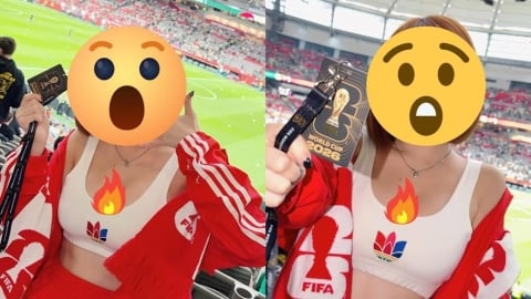 世足賽正妹「正面開大U」小背心包不住!本尊竟是「統一獅短髮女神」她嗨喊:圓夢