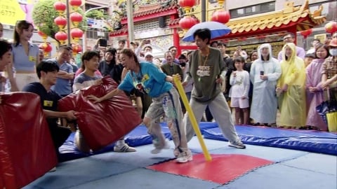 楊繡惠挑戰「鯉魚躍龍門」原定轉圈後「撲進」卞慶華懷抱!阿翔怒喊:「不要卡油啦」