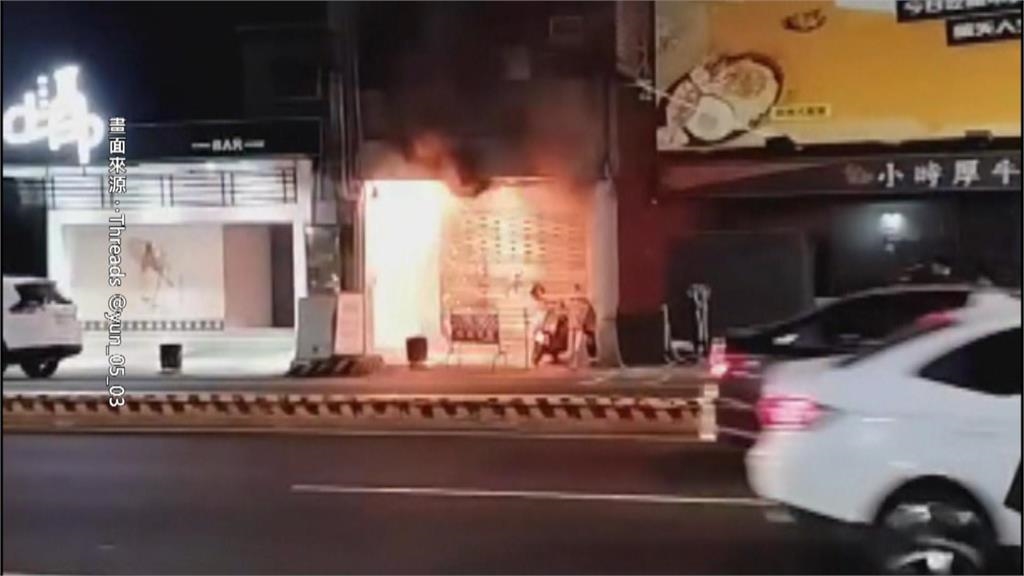 高雄仁武輪胎行深夜火 警消一小時撲滅無人傷亡