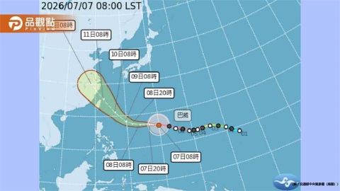 巴威颱風化身「漩渦巨獸」 8縣市暴風圈侵襲率飆破80%