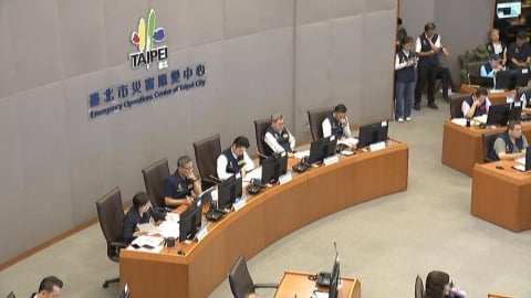 巴威來襲! 蔣萬安再坐鎮災變中心 卓榮泰點名防內湖淹水重演