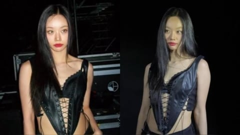惠利遭酸「小腹太凸」後現身!黑色仙氣洋裝辣秀「S型身材」再掀熱議