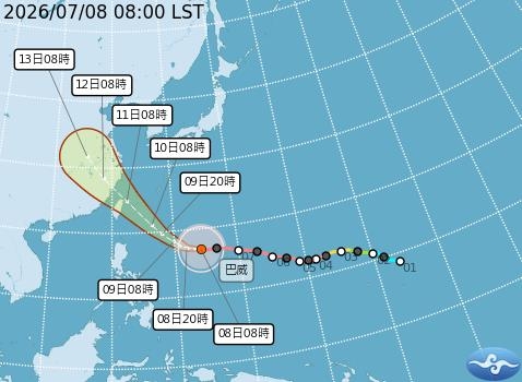 週五放颱風假?巴威恐這時才到 一票驚見「最慘劇本」崩潰