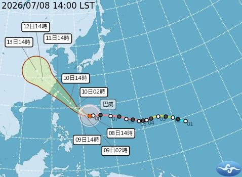 快新聞/颱風假有望?氣象署曝「巴威」離台最近時間點:恐有「長延時強降雨」