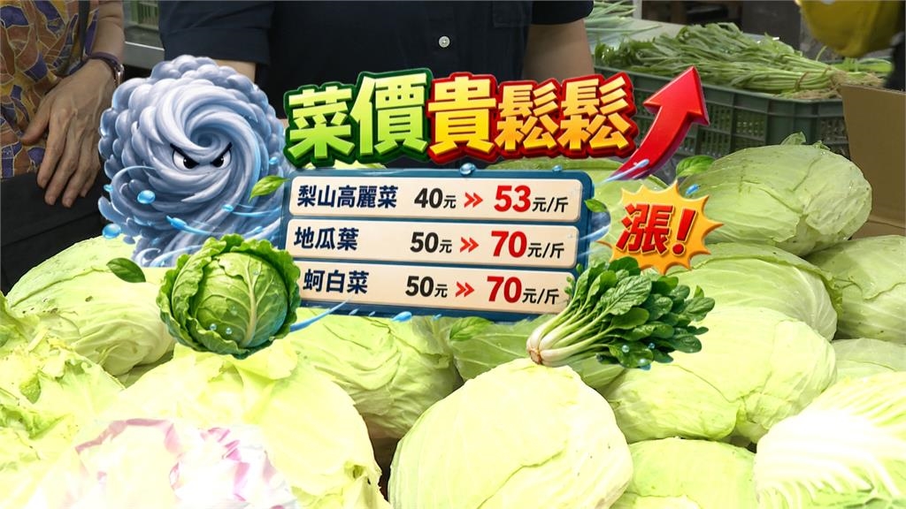 蔬菜產量還沒恢復颱風又要來 婆媽化身「菜價博士」精打細算