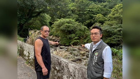 巴威來勢洶洶!游明諺籲加速清除三芝土石淤積避免災害