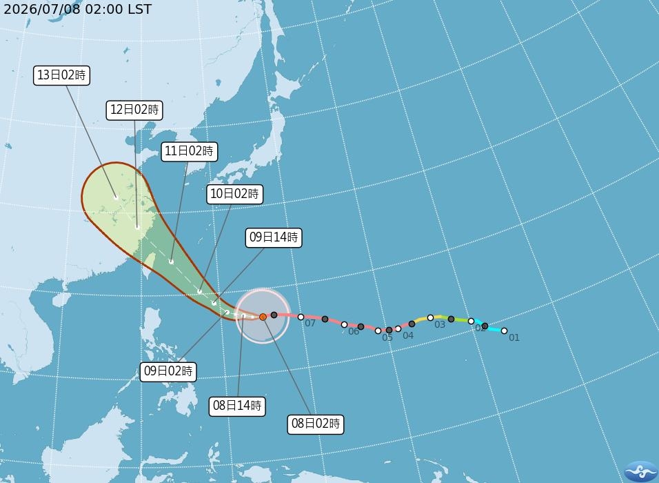 快新聞／準備放颱風假？強颱巴威襲台路徑曝　專家憂「這2天」致災風雨