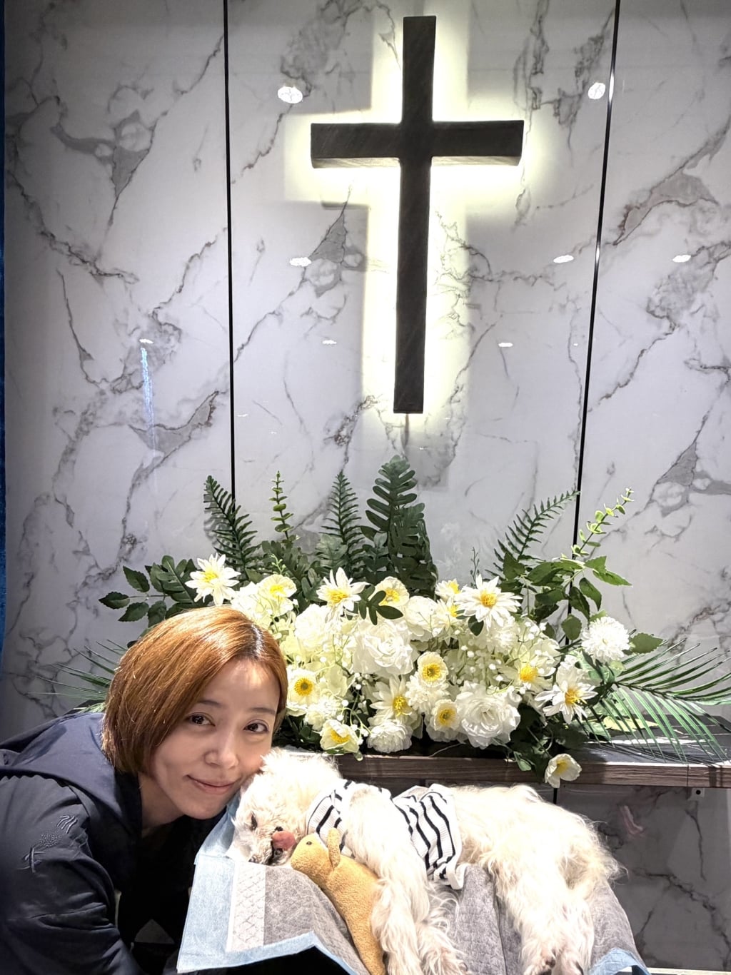 王瞳痛失摯愛！12歲愛犬「哈嚕」離世 淚喊：去找艾成爸比