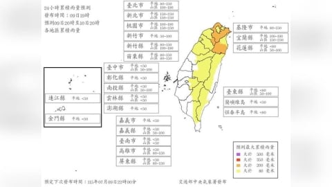 最新雨量預測出爐 僅「這縣市」達標停班停課