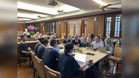 關心巴威颱風來襲 慈濟證嚴法師主持全台連線防災會議