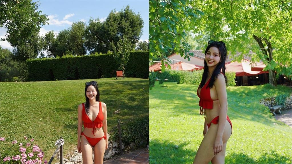 大解放!女星火辣比基尼照連發 側身「炸西半球」網羞喊:不給活