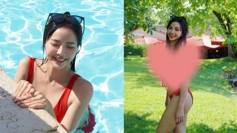 大解放!女星火辣比基尼照連發 側身「炸西半球」網羞喊:不給活